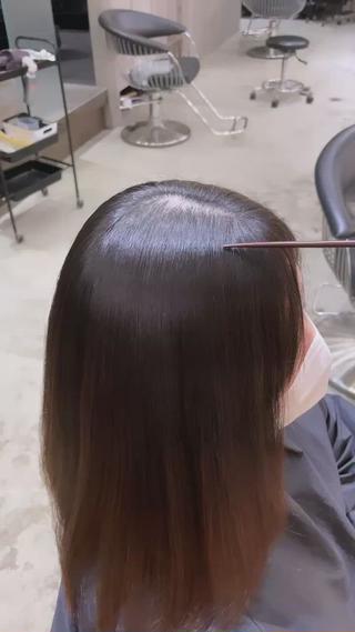 セミロング カラー 髪質改善サロンR’eel銀座所属・🌹圧倒的な縮毛矯正 🌹篠崎祥吾のヘアスタイル