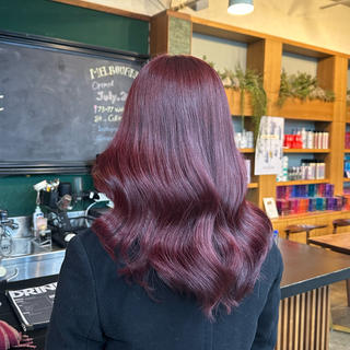 セミロング 透明感カラー/外苑前 /MIRAI🇰🇷のヘアスタイル