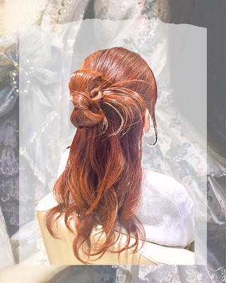 ロング ヘアアレンジ MAISON DE BEAUTE 箕面店所属・꧁꒰ঌ奈菜美໒꒱꧂ 箕面美容室のヘアスタイル