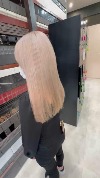 ミディアム カラー ショート×ブリーチ 🪞問屋町/yujiのヘアスタイル