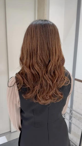 コテ巻き風パーマ 