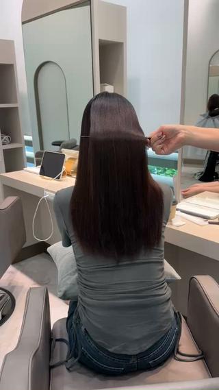 髪質改善ストレート.*・゚