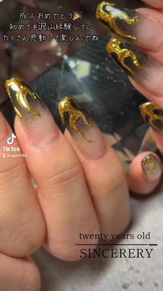 #成人式ネイル
#二十歳を祝う会
#大人
#新小岩ネイルサロン
#成人式割引
#やり放題
#スカルプチュアネイル