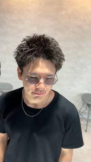 ショート パーマ指名率No1 メンズ特化ケイトのヘアスタイル