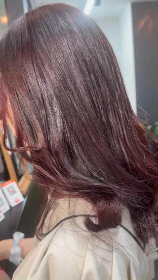 ロング 北村 理奈のヘアスタイル