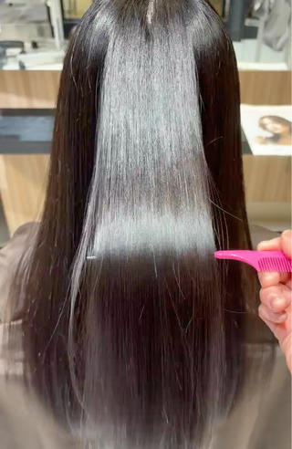 髪質改善トリートメントのみでもこんなにツヤツヤになれます*゜