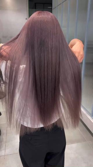 カラー 透明感/艶カラー/ 暖色/Runa✨🤍のヘアスタイル