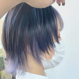 #ラベンダー#シルバー#ウルフカット#ミニウルフ#インナーカラー#ダブルカラー#ハイトーンカラー#ハイトーン#ケアブリーチ#派手髪#アディクシーカラー#イルミナカラー#ティントバー#アプリエカラー#髪質改善#オージュア 