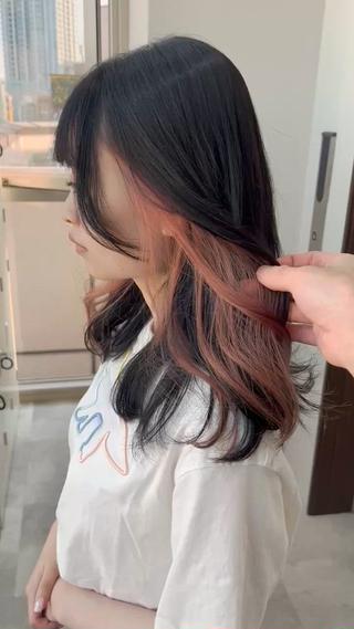 セミロング カラー 🌿nudeカラー/ レイヤー/藤原🌿のヘアスタイル