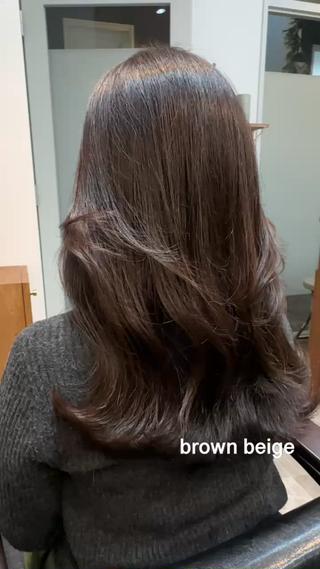 今期人気の透明感ブラウン
色落ちも綺麗なので長期で楽しめます!