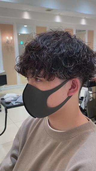 ショート パーマ メンズ メンズ特化型美容師 栗山勇人のヘアスタイル