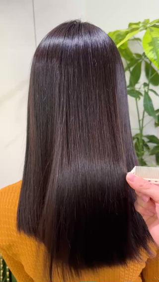 縮毛矯正で夢のツヤサラに 