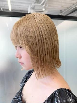 ミディアム SALOWIN心斎橋Suite店所属・洗っても取れない 髪質改善|OJIROのヘアスタイル