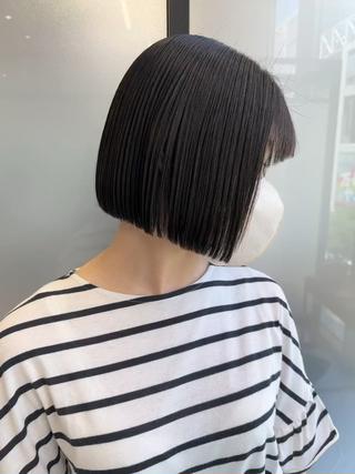 ショート SALOWIN心斎橋Suite店所属・洗っても取れない 髪質改善|OJIROのヘアスタイル