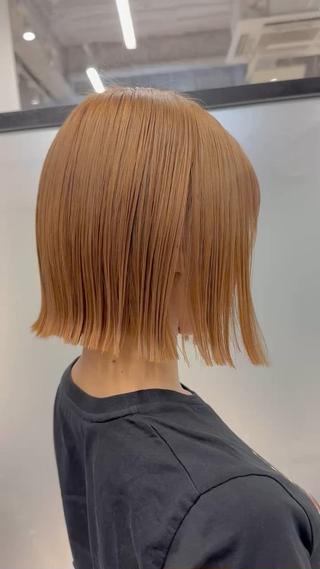 ショート SALOWIN心斎橋Suite店所属・洗っても取れない 髪質改善|OJIROのヘアスタイル