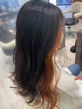 カラー ベージュ/インナー カラー🤍Rieのヘアスタイル