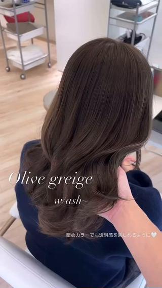 ミディアム カラー Parve  Mix /板野妃莉のヘアスタイル