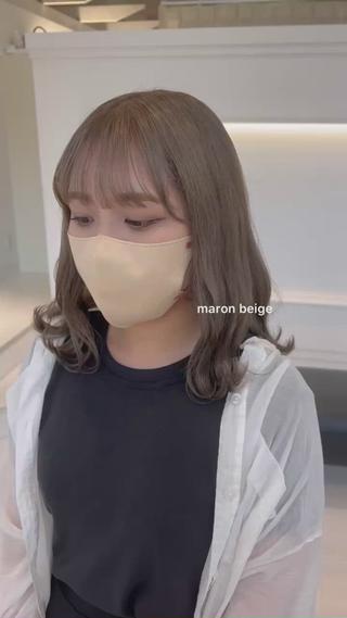 ミディアム カラー Parve  Mix /板野妃莉のヘアスタイル