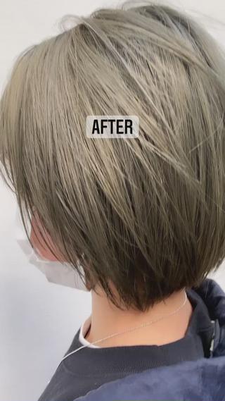 ダブルカラー　after
ハイトーンオリーブ

 