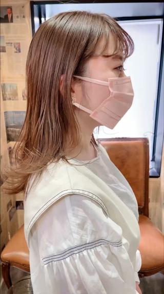 ミディアム カラー ヘアアレンジ ネイル マツエク・マツパ アイブロウ Chic シックのヘアスタイル