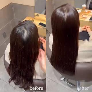 ロング 新田 実紀のヘアスタイル