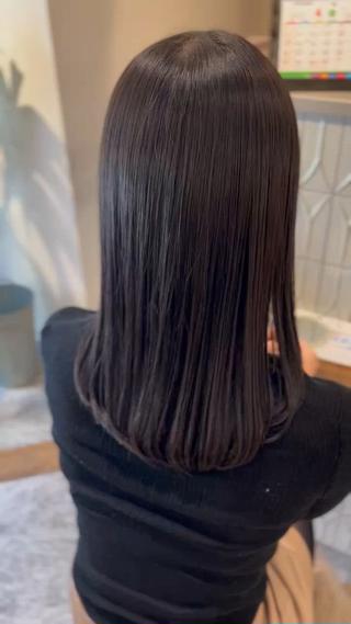 セミロング カラー 美容室moon所属・韓国スタイル🇰🇷 annaのヘアスタイル