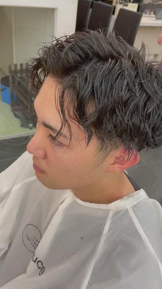 パーマ メンズ 💇🏻‍♂️パーマ ニキ✨本田龍斗のヘアスタイル