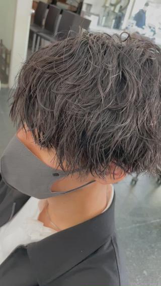 パーマ メンズ 💇🏻‍♂️パーマ ニキ✨本田龍斗のヘアスタイル