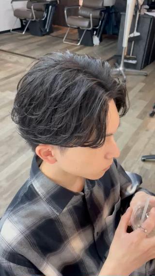 ショート パーマ 💇🏻‍♂️パーマ ニキ✨本田龍斗のヘアスタイル