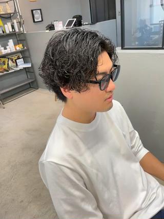ショート パーマ メンズ メンズ専門サロン wokeのヘアスタイル