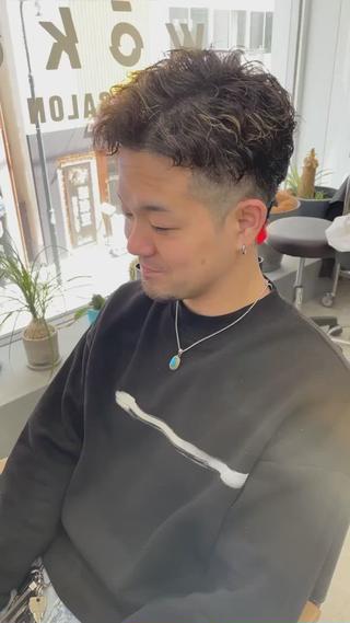 ショート パーマ メンズ メンズ専門サロン wokeのヘアスタイル