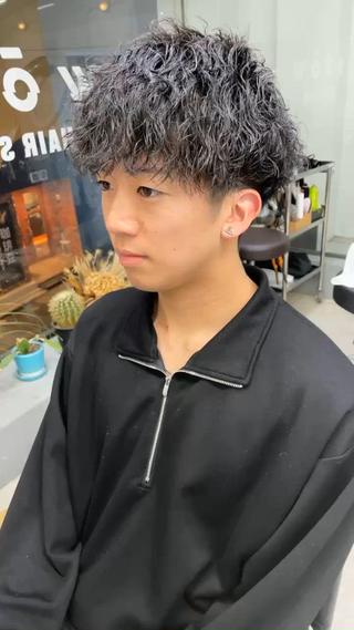 ショート パーマ メンズ メンズ専門サロン wokeのヘアスタイル