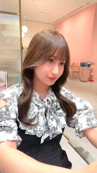 セミロング カラー 韓国ヘア/レイヤー/ 顔まわり/りょーとのヘアスタイル