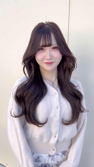 ロング カラー 韓国ヘア/レイヤー/ 顔まわり/りょーとのヘアスタイル