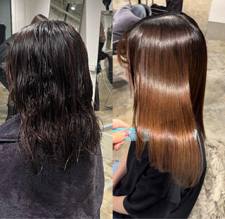 髪質改善ストレート 
