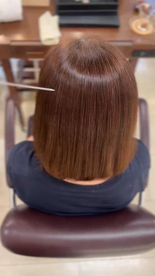 ミディアム 越納 陸のヘアスタイル