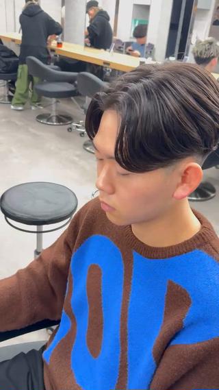 ミディアム パーマ メンズ 【渋谷メンズ特化】 🔥BLUCK🔥のヘアスタイル