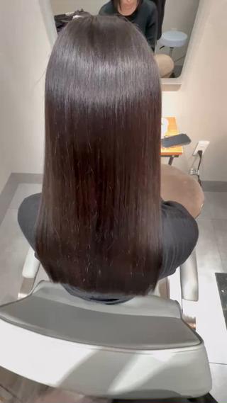 シナジーハーツ矯正で柔らかい質感の髪に 