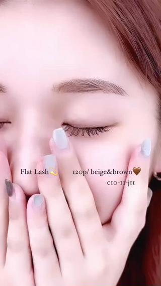 マツエクモデル様募集です♡

120本デザイン
beigeとbrownを混ぜたキュートデザインです！

c10-11-j11の目尻流し目で横幅もup! 