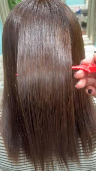 ミディアム 髪質改善/暗髪 /高田馬場/Renのヘアスタイル