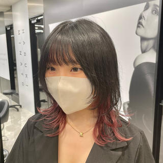ミディアム カラー HARUKI MINATO Japan SENDAI所属・🌈【透明感・韓国 ヘア】がっきー🌈のヘアスタイル