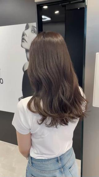 ロング カラー ヘアアレンジ HARUKI MINATO Japan SENDAI所属・🌈【透明感・韓国 ヘア】がっきー🌈のヘアスタイル