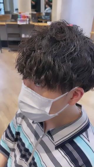 ショート パーマ メンズ amie高崎所属・高崎メンズパーマ 髪質改善TAKEのヘアスタイル