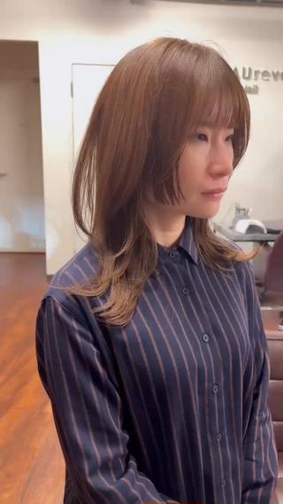 セミロング 川澄 佳将のヘアスタイル