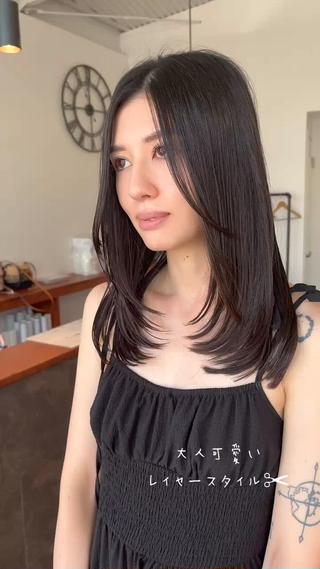 セミロング 川澄 佳将のヘアスタイル