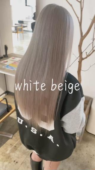 ロング カラー ✨艶ブリーチカラー ✨四ノ宮裕己のヘアスタイル