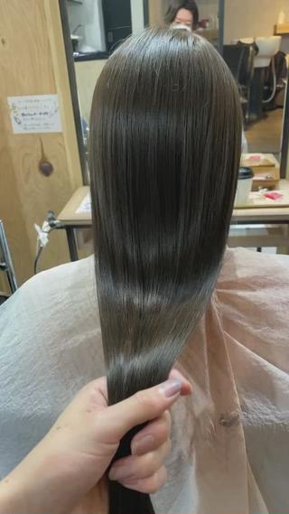 カラー : オリーブベージュ
髪質改善トリートメント : ケラリファイン