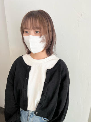 ボブウルフ　
ニュアンスウルフ
ウルフボブ
ウルフカット
フェイスレイヤー 