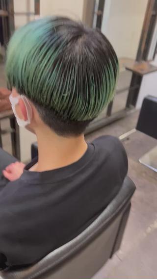 ショート カラー メンズ 千葉 郁也のヘアスタイル