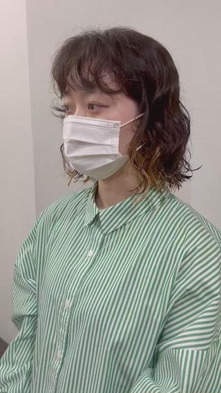 ショート パーマ 千葉 郁也のヘアスタイル